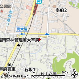 ピュア太宰府周辺の地図