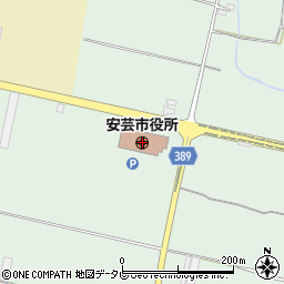 高知県安芸市周辺の地図