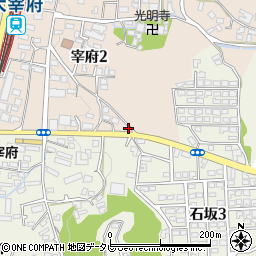 筑紫野太宰府線周辺の地図