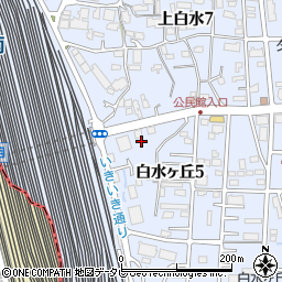 龍王館 白水店周辺の地図
