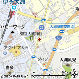 愛媛県大洲市若宮495周辺の地図