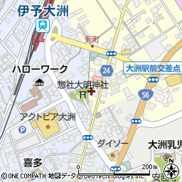 愛媛県大洲市若宮483周辺の地図
