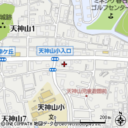 福岡銀行春日支店周辺の地図