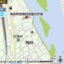 和歌山県東牟婁郡串本町西向445周辺の地図