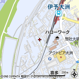 株式会社上田　大洲営業所周辺の地図