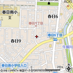 福岡県春日市春日6丁目88周辺の地図