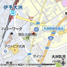 愛媛県大洲市若宮478周辺の地図
