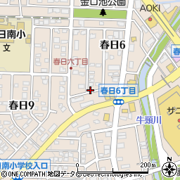 福岡県春日市春日6丁目71周辺の地図