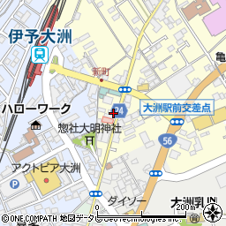 愛媛県大洲市若宮476周辺の地図