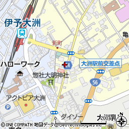 愛媛県大洲市若宮470周辺の地図