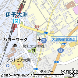 愛媛県大洲市若宮471周辺の地図
