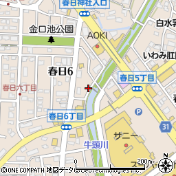 福岡県春日市春日6丁目18周辺の地図