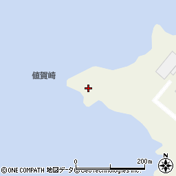 値賀埼灯台周辺の地図