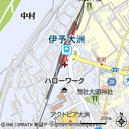 伊予大洲駅観光案内所周辺の地図
