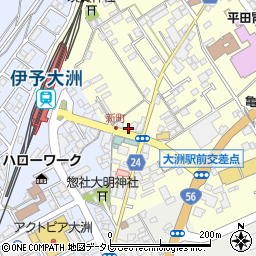 愛媛県大洲市若宮465-2周辺の地図