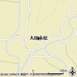 大分県杵築市大田永松周辺の地図
