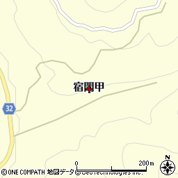 愛媛県喜多郡内子町宿間甲周辺の地図