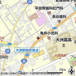 愛媛県大洲市若宮580周辺の地図
