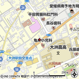 愛媛県大洲市若宮660周辺の地図