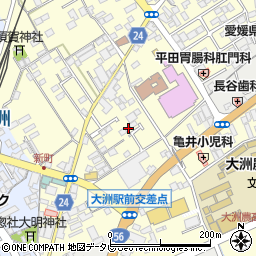 愛媛県大洲市若宮606-18周辺の地図