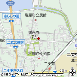 深江区民会館周辺の地図