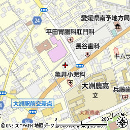 愛媛県大洲市若宮668周辺の地図