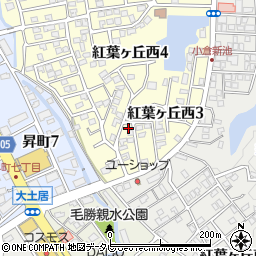 福岡県春日市紅葉ヶ丘西3丁目111周辺の地図