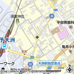 愛媛県大洲市若宮442周辺の地図