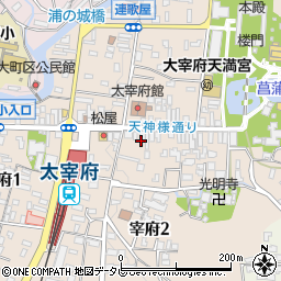 北斎グラフィック　太宰府天満宮店周辺の地図