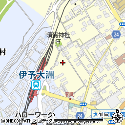 愛媛県大洲市若宮456-3周辺の地図