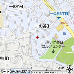 福岡県春日市一の谷3丁目119周辺の地図