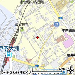 愛媛県大洲市若宮440-7周辺の地図