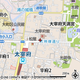 筑紫庵 本店周辺の地図