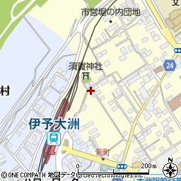 愛媛県大洲市若宮412周辺の地図