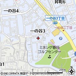 福岡県春日市一の谷3丁目109周辺の地図