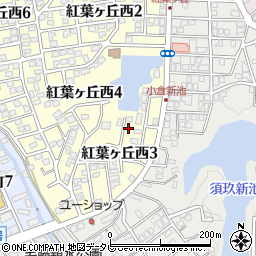 福岡県春日市紅葉ヶ丘西3丁目85周辺の地図