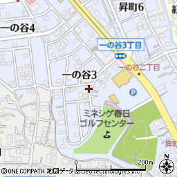 福岡県春日市一の谷3丁目101周辺の地図