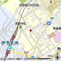 愛媛県大洲市若宮434-11周辺の地図