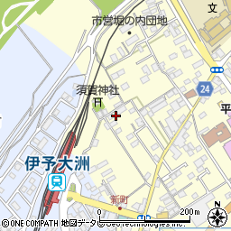 愛媛県大洲市若宮415周辺の地図