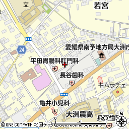 愛媛県大洲市若宮672-8周辺の地図