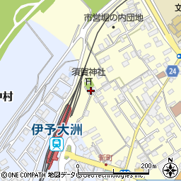 愛媛県大洲市若宮405-1周辺の地図