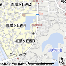 福岡県春日市紅葉ヶ丘西3丁目19周辺の地図