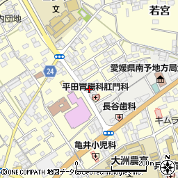 愛媛県大洲市若宮681周辺の地図