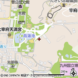 菖蒲池周辺の地図