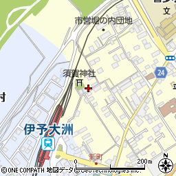 愛媛県大洲市若宮383-2周辺の地図