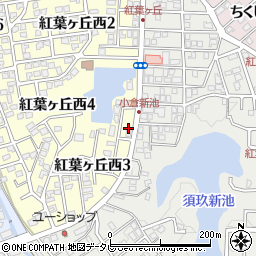 福岡県春日市紅葉ヶ丘西3丁目8周辺の地図