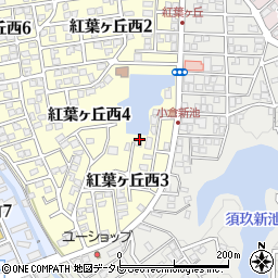 福岡県春日市紅葉ヶ丘西3丁目32周辺の地図