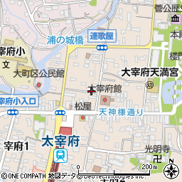 ＪＡ筑紫太宰府周辺の地図