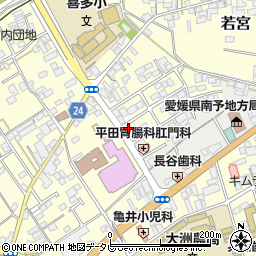愛媛県大洲市若宮687-1周辺の地図
