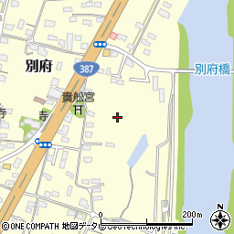 大分県宇佐市別府周辺の地図